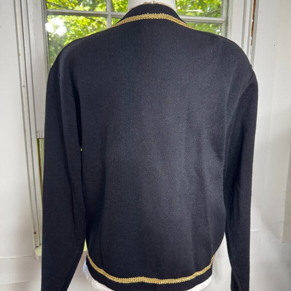 Talbots Ladies Sweater Jacket Size medium Black NWT - Picture 8 of 12